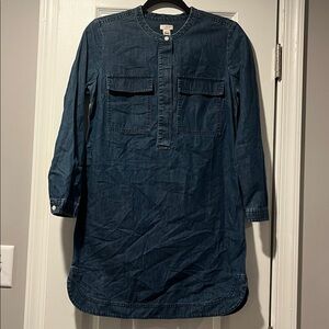 J. Crew Denim Dress woman’s small dark wash